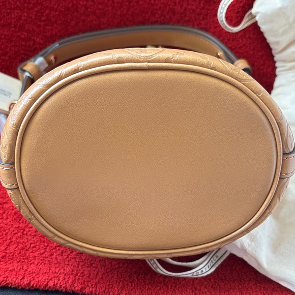 Tory Burch T Monogram Leather Mini Bucket Bag - Picture 11 of 13